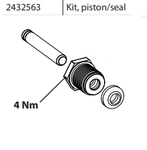 Kit, piston/dichting Control 150M