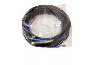 AirCoat Slangenset 7.5 meter 4 mm / lucht 6 mm met beschermhoes. 1/4" aansluiting. 