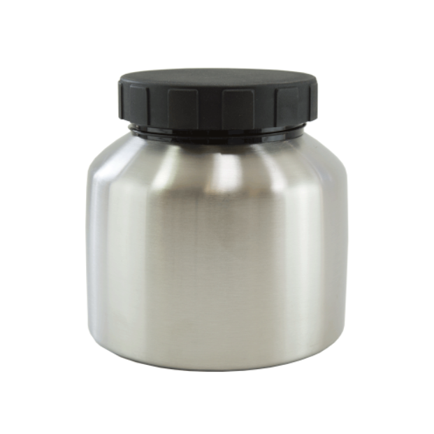 Reservoir met deksel 1000 ml RVS voor FinishControl spuitopzetstukken