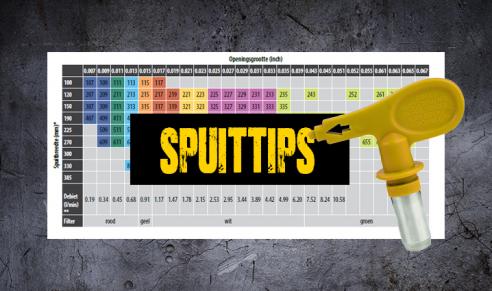 Kies jouw Airless spuittip